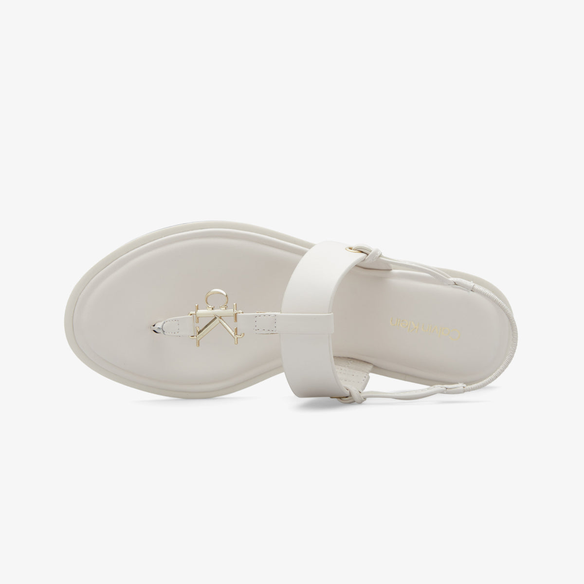 Calvin Klein Round Flat Kadın Gri Sandalet
