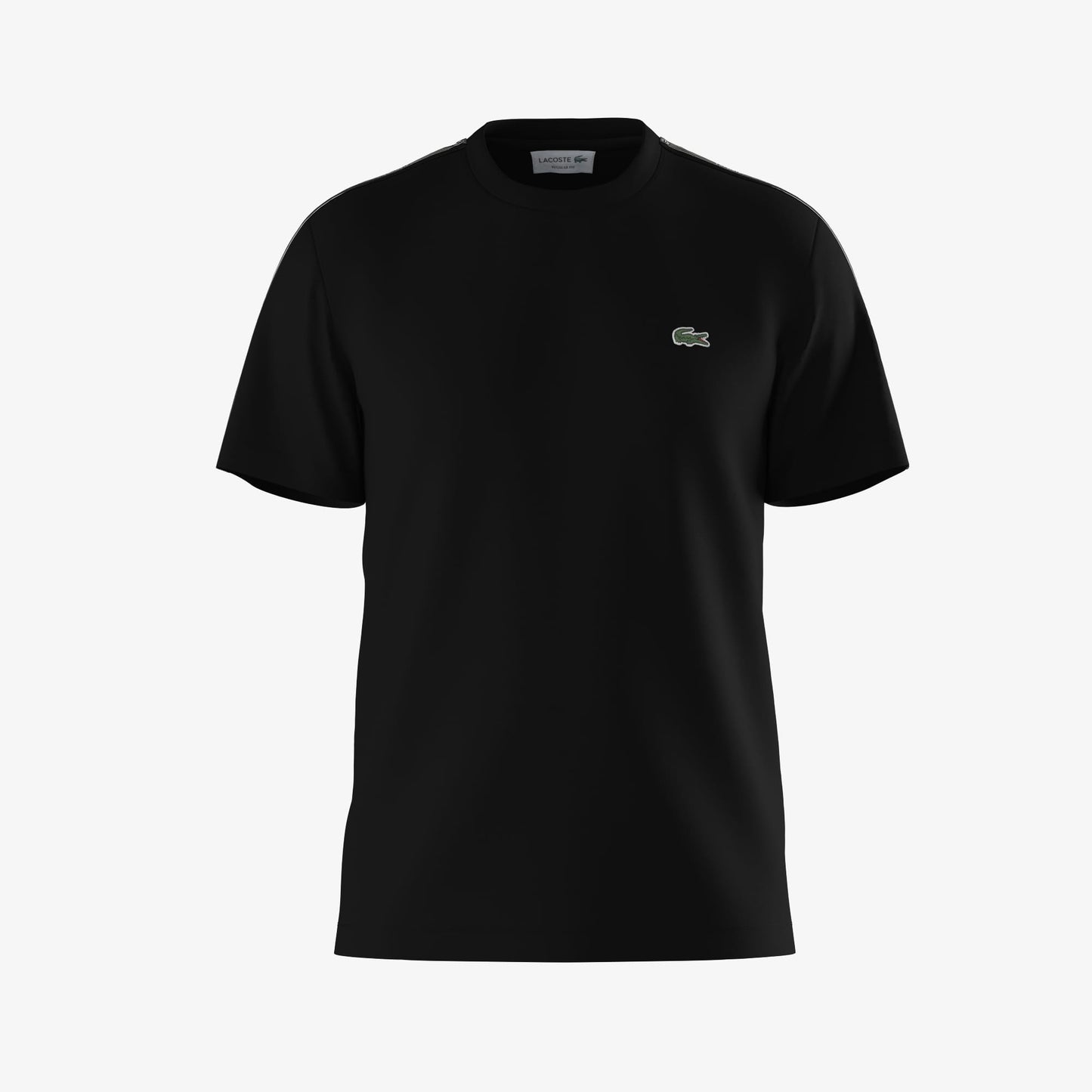 Lacoste Erkek Regular Fit Bisiklet Yaka Siyah T-shirt