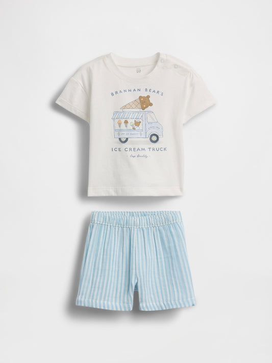 Açık Mavi Brannan Bear Outfit Set