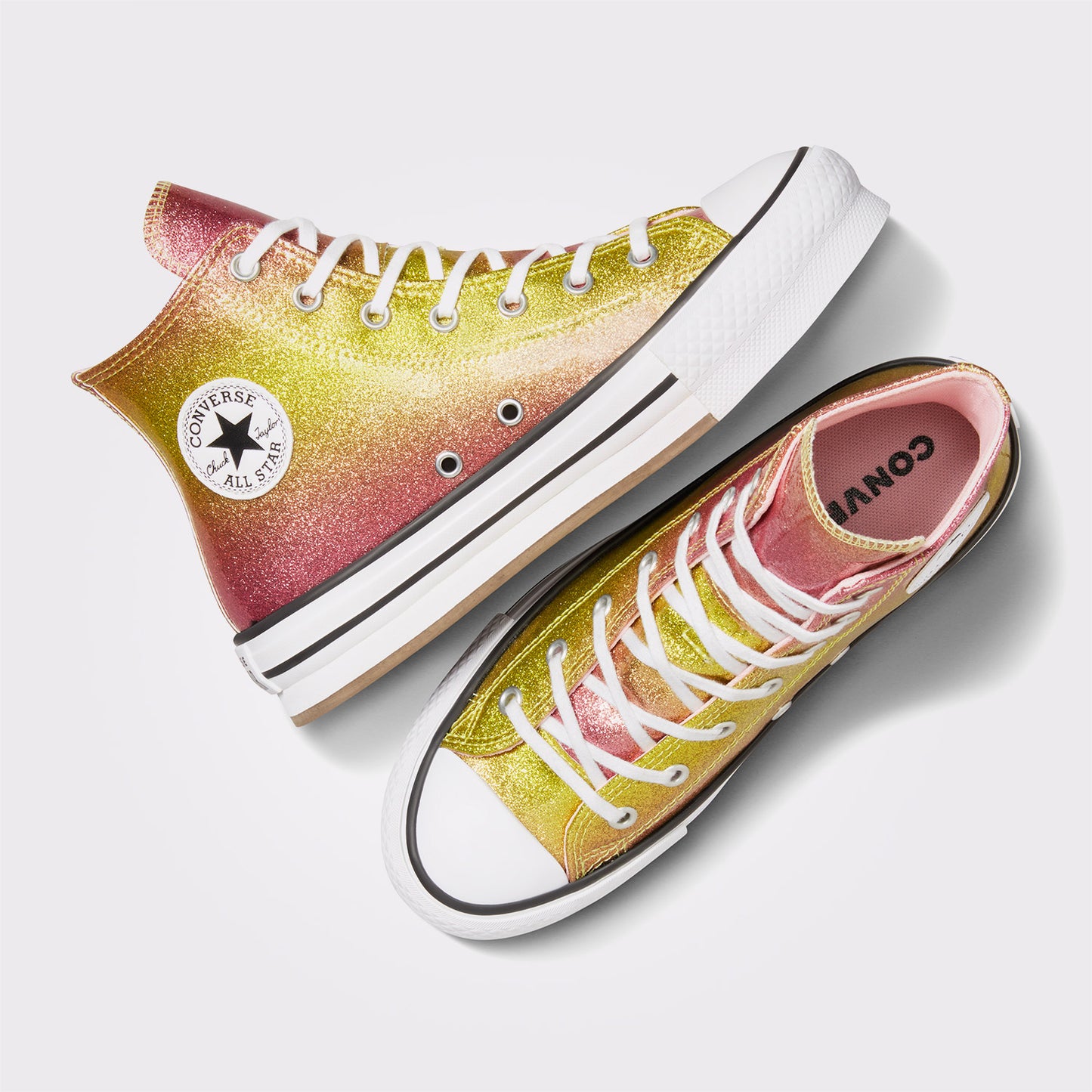 Converse Chuck Taylor All Star Eva Lift Citrus Glitz Çocuk Sarı Platform Sneaker