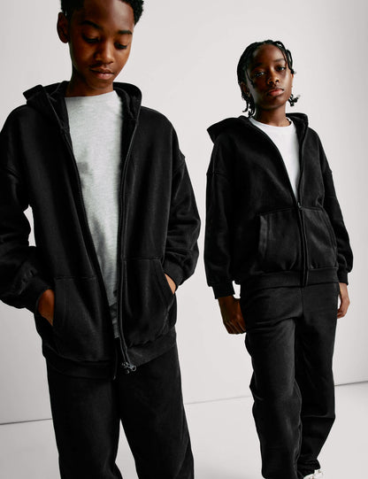 Pamuk Karışımlı Hoodie (6-16 Yaş)