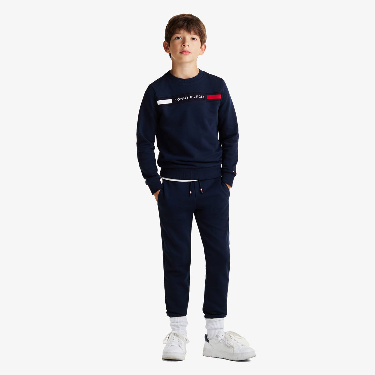 Tommy Jeans Logo Çocuk Lacivert Eşofman Takımı