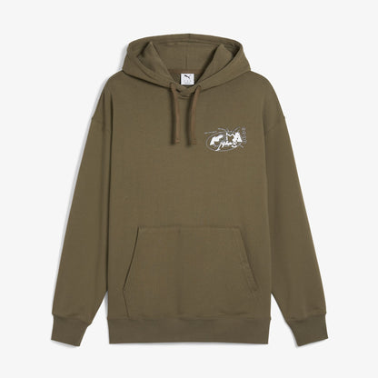 Puma Future Archive Graphic Unisex Yeşil Sweatshirt