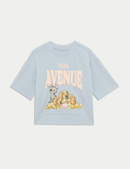 Saf Pamuklu Lady And The Tramp:trade_mark: T-shirt (1-8 Yaş)