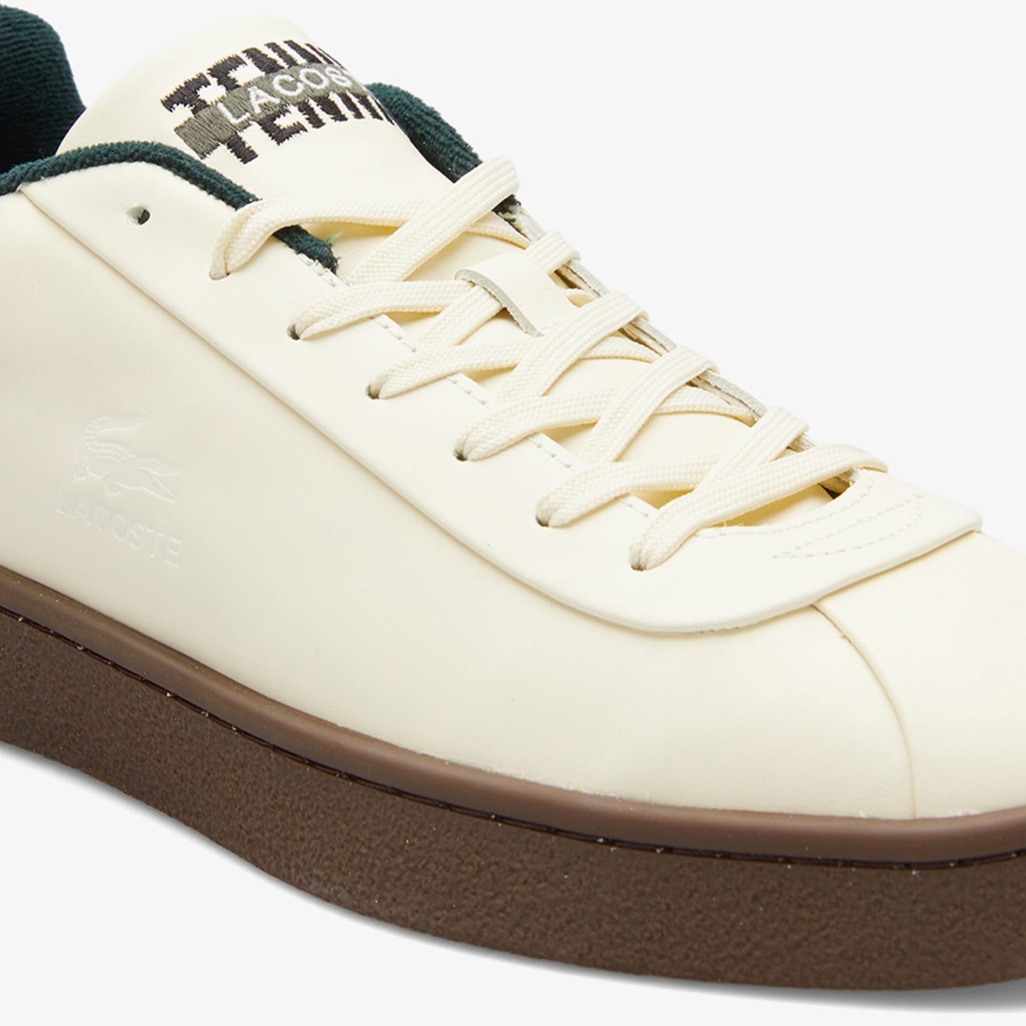 Lacoste Baseshot Premium Erkek Krem Sneaker