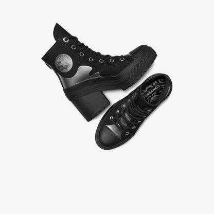 Converse Chuck 70 De Luxe Heel Chrome Kadın Siyah Platform Sneaker
