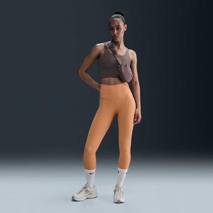 Nike Dri-fıt Zenvy Hr 7/8 Rib Tght Kadın Turuncu Tayt