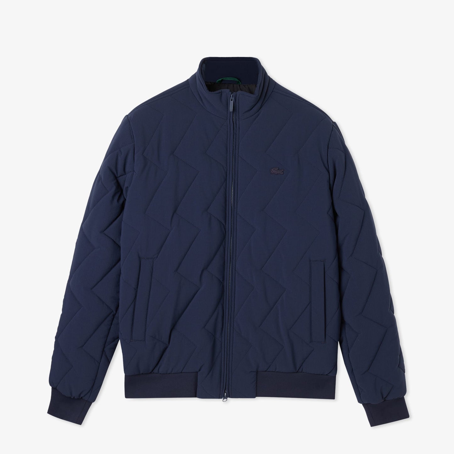 Lacoste Erkek Dik Yaka Kapitone Lacivert Mont