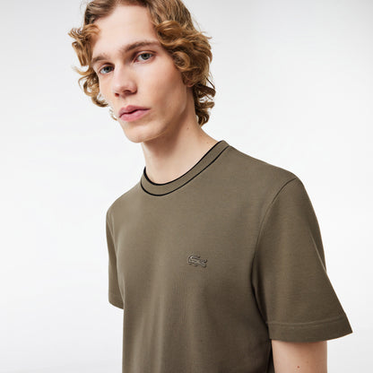 Lacoste Erkek Regular Fit Bisiklet Yaka Haki T-shirt