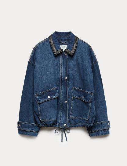 Denim Bomber Ceket