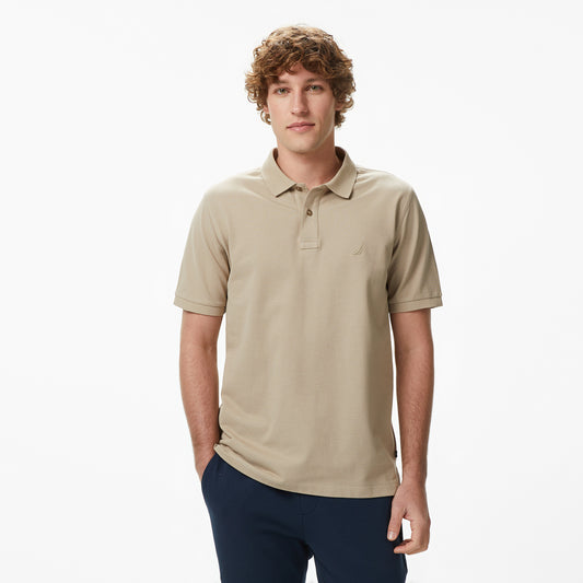 Nautica Erkek Bej Regular Fit Polo Yaka T-shirt