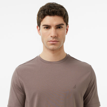 Nautica Erkek Kahverengi Regular Fit T-shirt