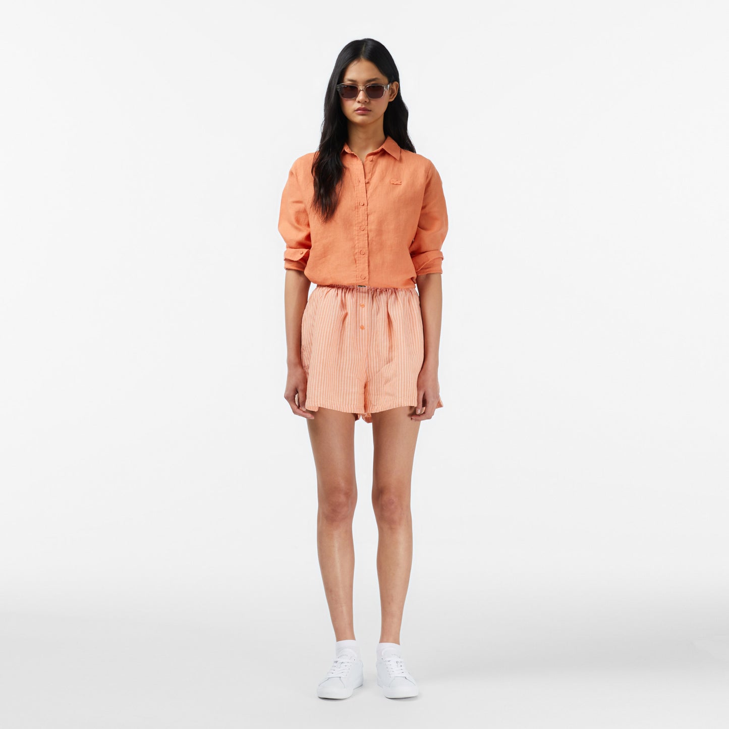 Lacoste Oversize Fit Kadın Turuncu Şort