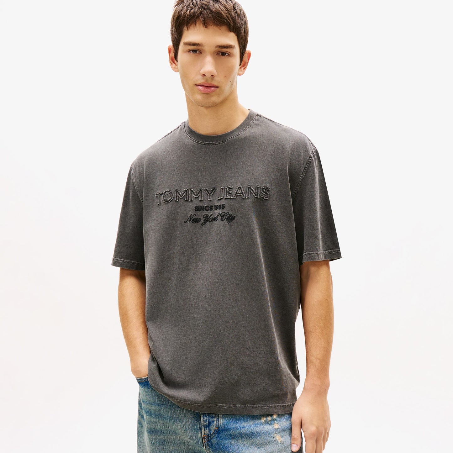 Tommy Hilfiger 90s New Classics Erkek Siyah T-shirt