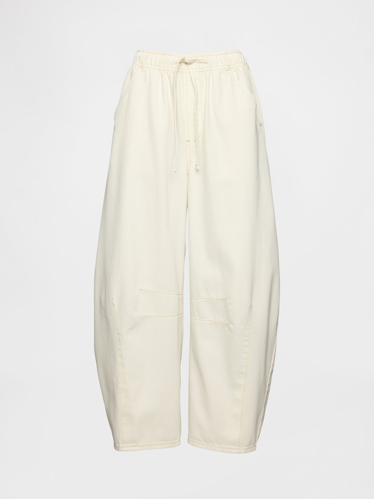 Bej Mid Rise Ultrasoft Kolay Horseshoe Jean Pantolon