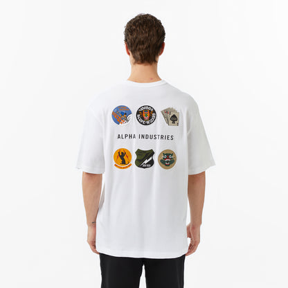 Alpha Indsutries Patched Erkek Beyaz T-shirt