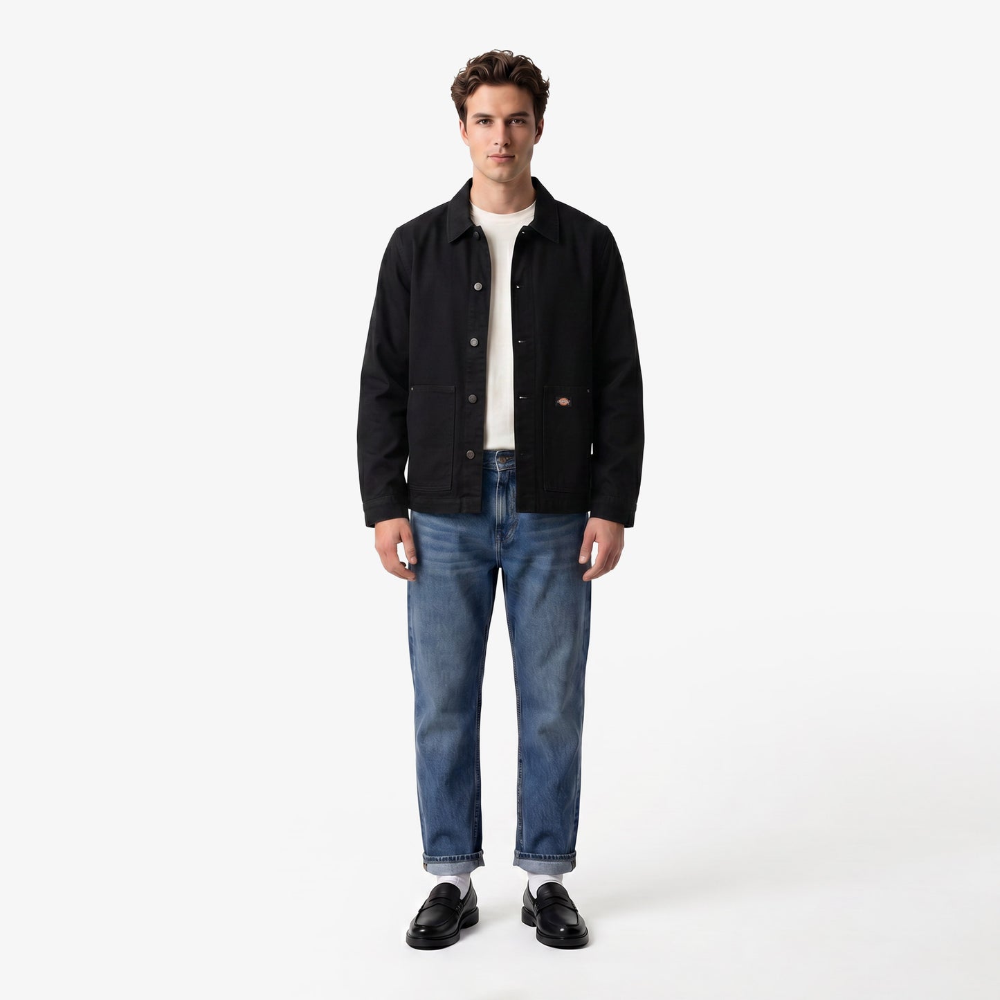 Dickies Unlined Canvas Barn Erkek Siyah Ceket