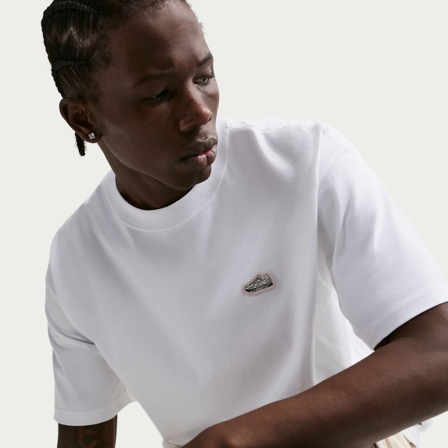 Nike Peak Tee Erkek Beyaz T-shirt