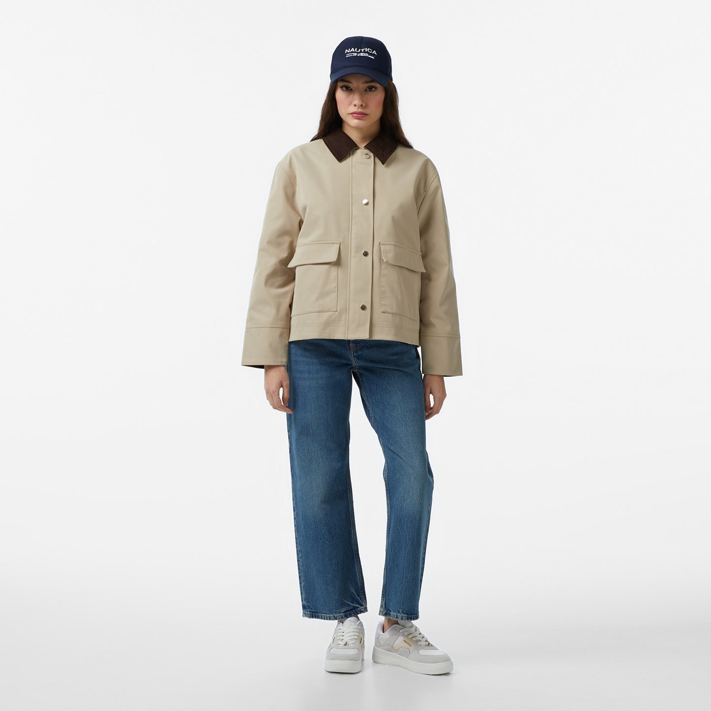 Nautica Kadın Bej Regular Fit Ceket