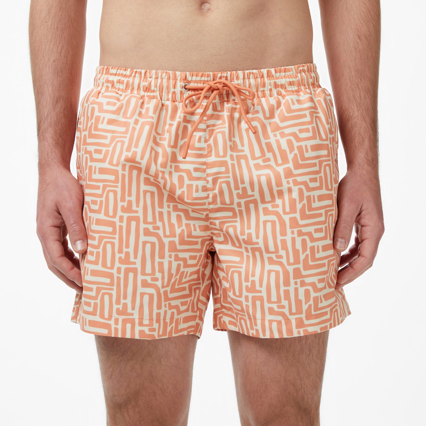 Lacoste Regular Fit Erkek Turuncu Deniz Şortu