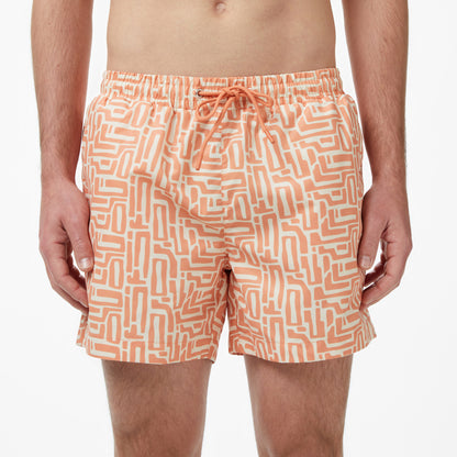 Lacoste Regular Fit Erkek Turuncu Deniz Şortu
