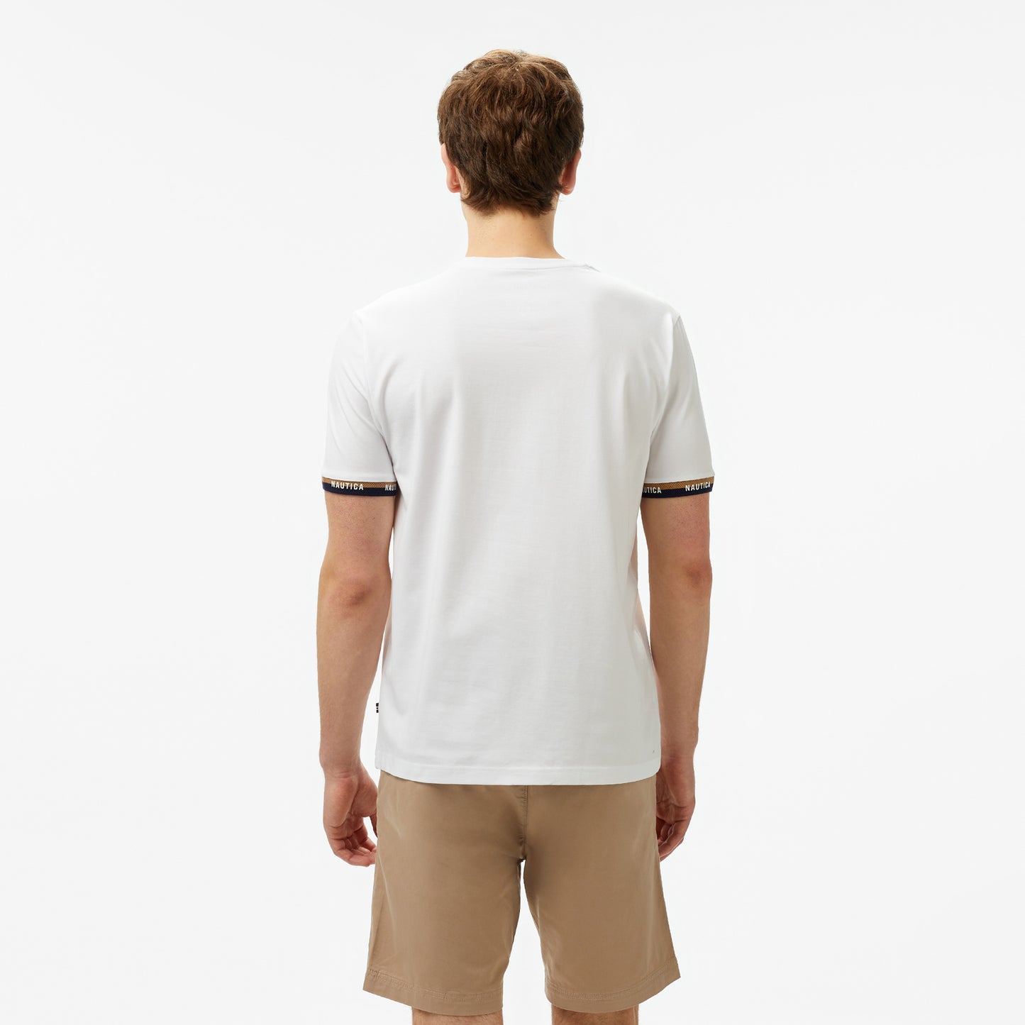 Nautica Erkek Beyaz Regular Fit T-shirt