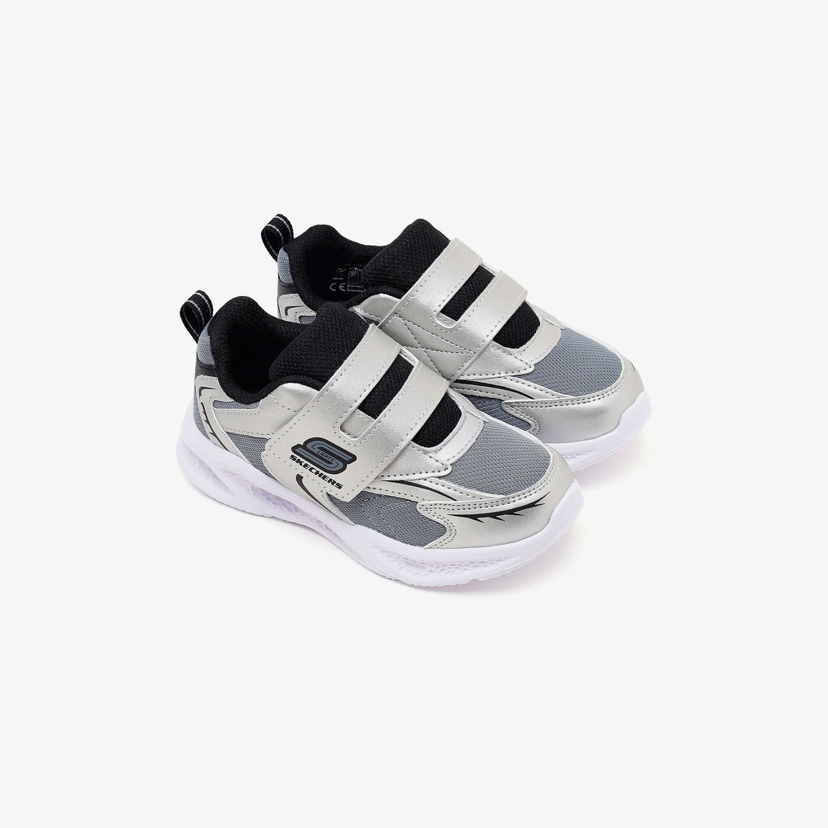 Skechers Meteor Lights Glow Spike Çocuk Gri Spor Ayakkabı