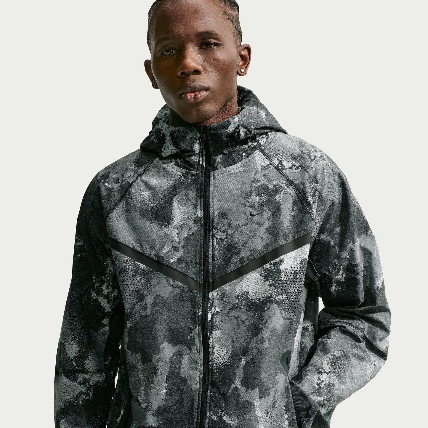Nike Tech Woven Full Zip Erkek Siyah Sweatshirt