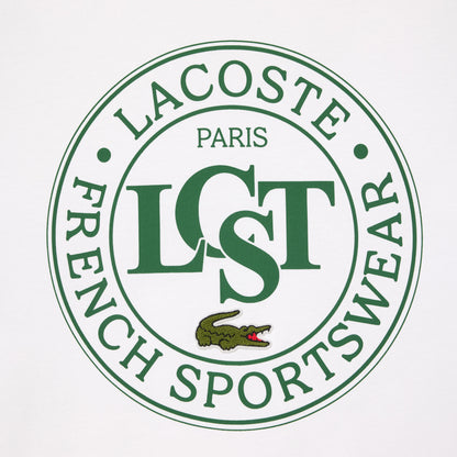 Lacoste Loose Fit Erkek Beyaz T-shirt