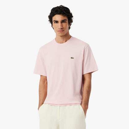 Lacoste Erkek Classic Fit Bisiklet Yaka Pembe T-shirt