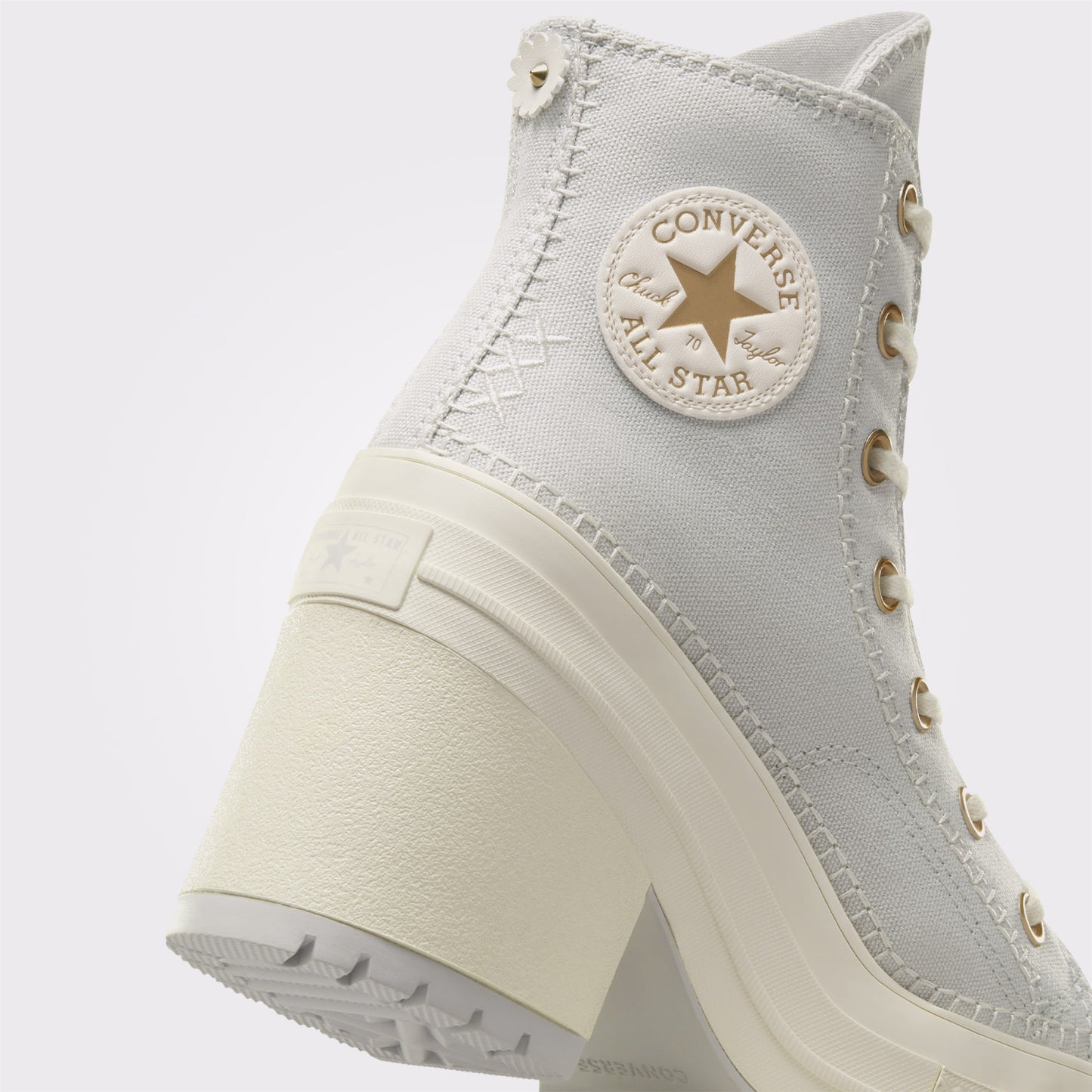 Converse Chuck 70 De Luxe Heel Unisex Gri Platform Sneaker