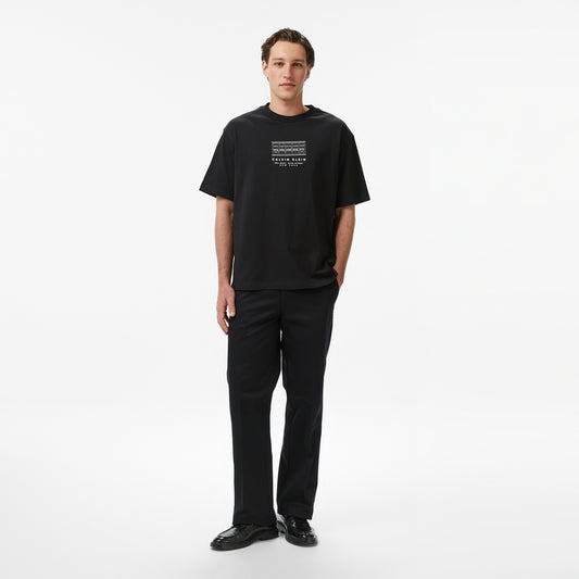 Calvin Klein 16s March Graphic Seasonal Erkek Siyah T-shirt