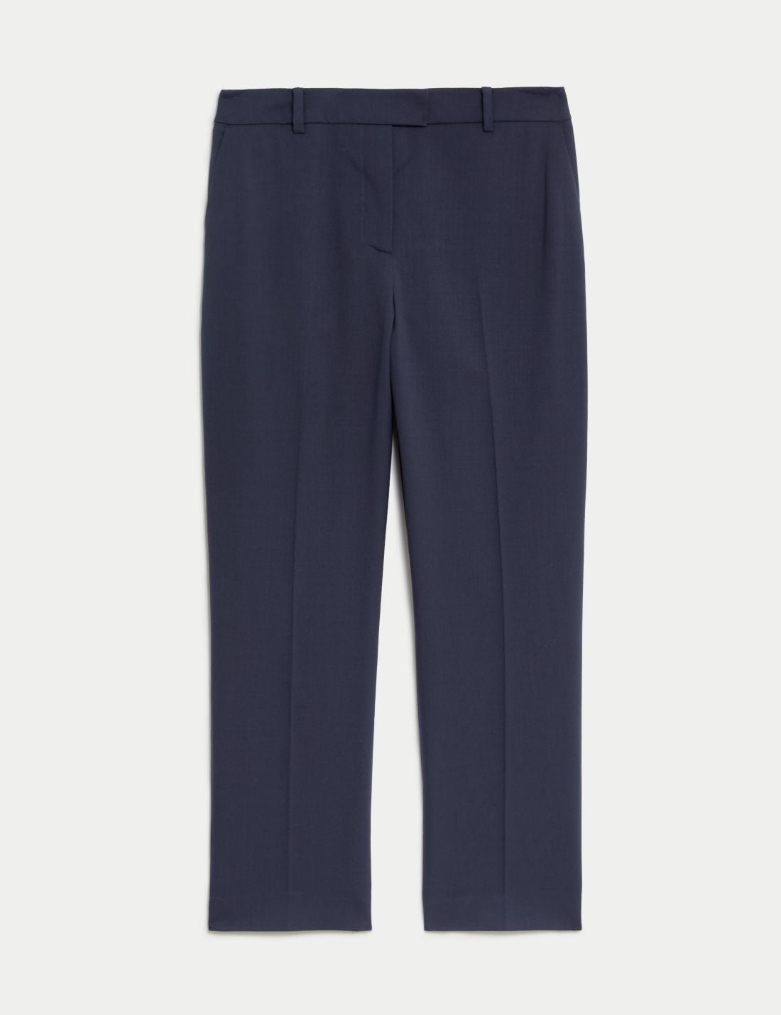 Straight Leg Yün Crop Pantolon