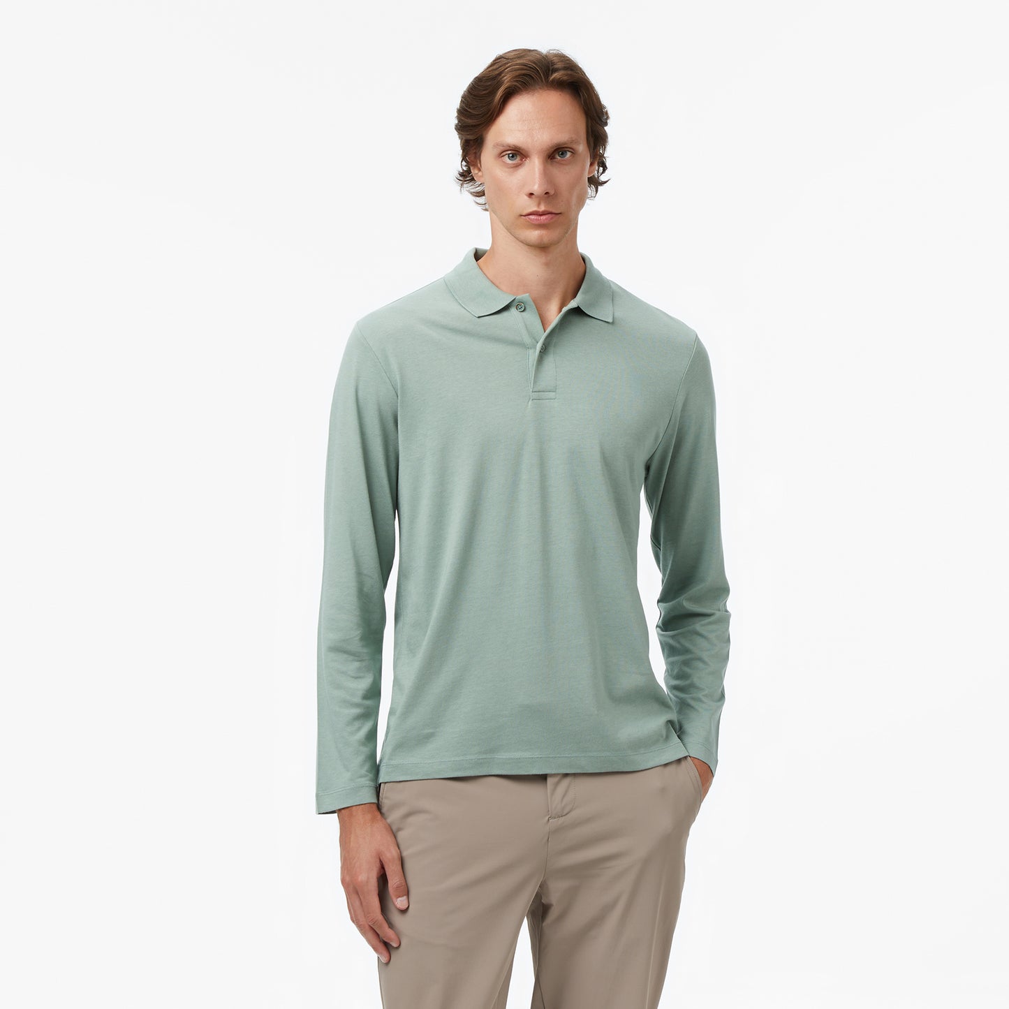 Nautica Erkek Yeşil Classic Fit Polo Yaka T-shirt