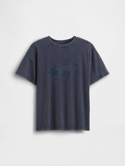 Lacivert Superman Oversized T-shirt