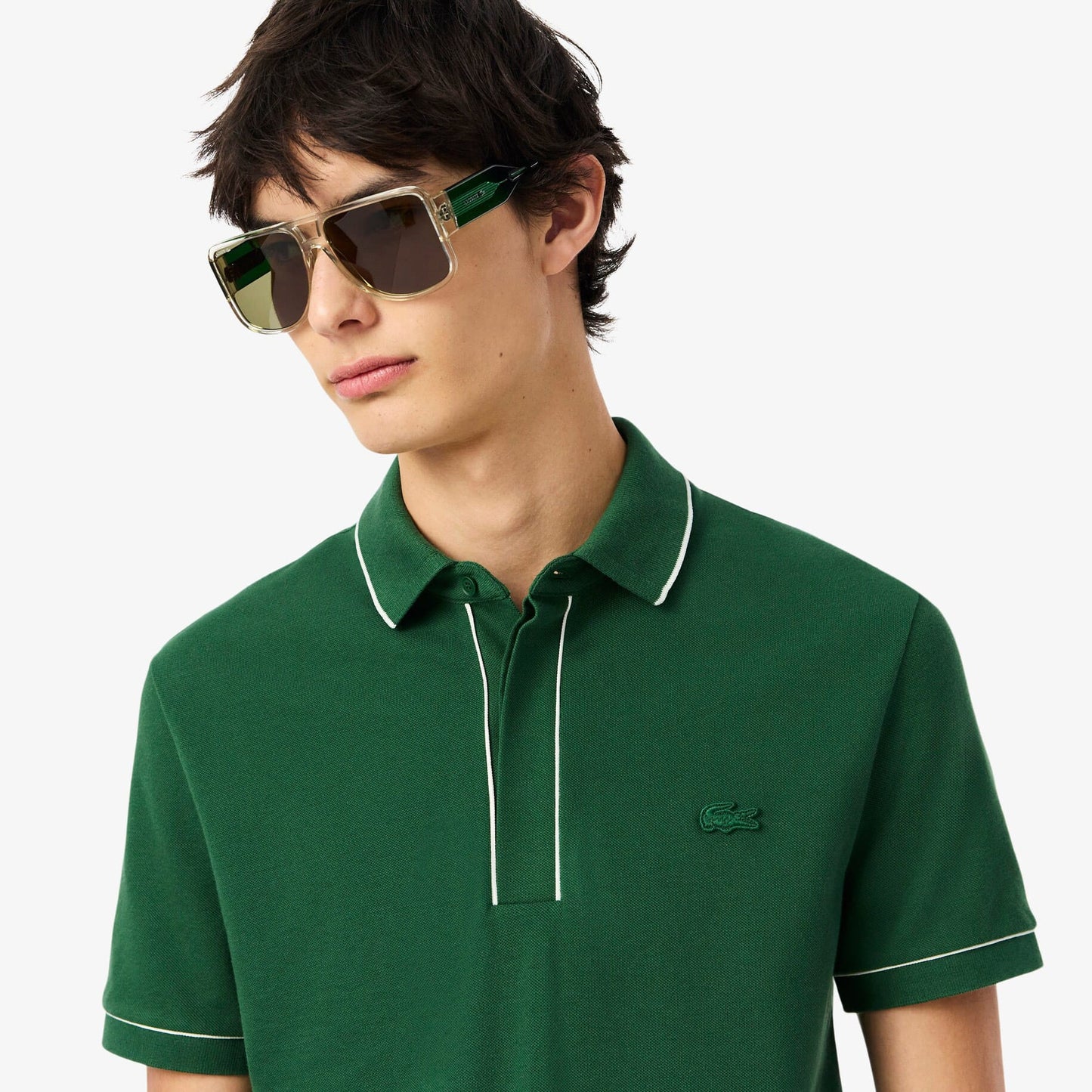 Lacoste Paris Regular Fit Erkek Yeşil Polo