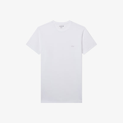 Lacoste Erkek Slim Fit Bisiklet Yaka Beyaz T-shirt