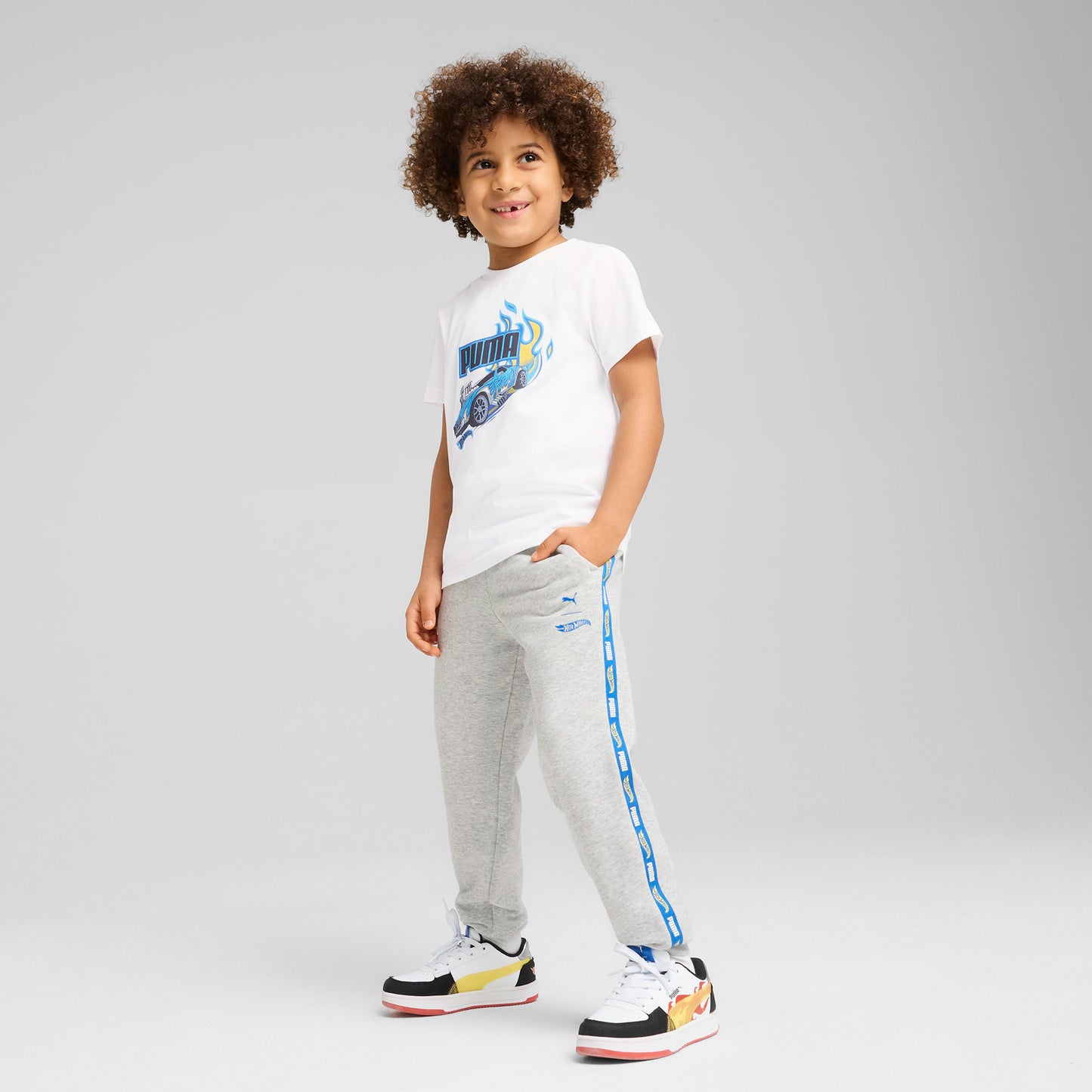 Puma X Hot Wheels Çocuk Beyaz T-shirt