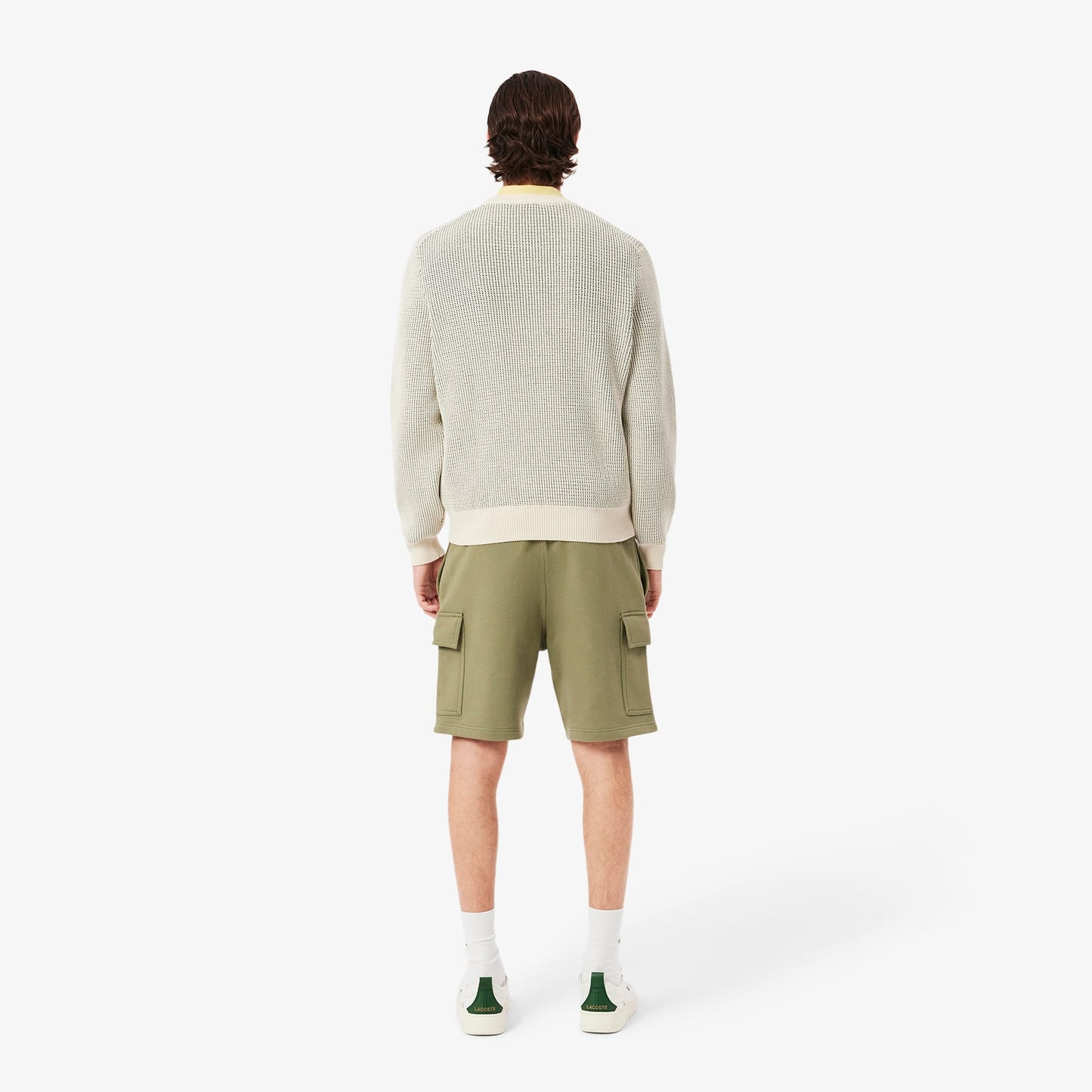 Lacoste Cotton Fleece Cargo Erkek Haki Şort