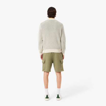 Lacoste Cotton Fleece Cargo Erkek Haki Şort