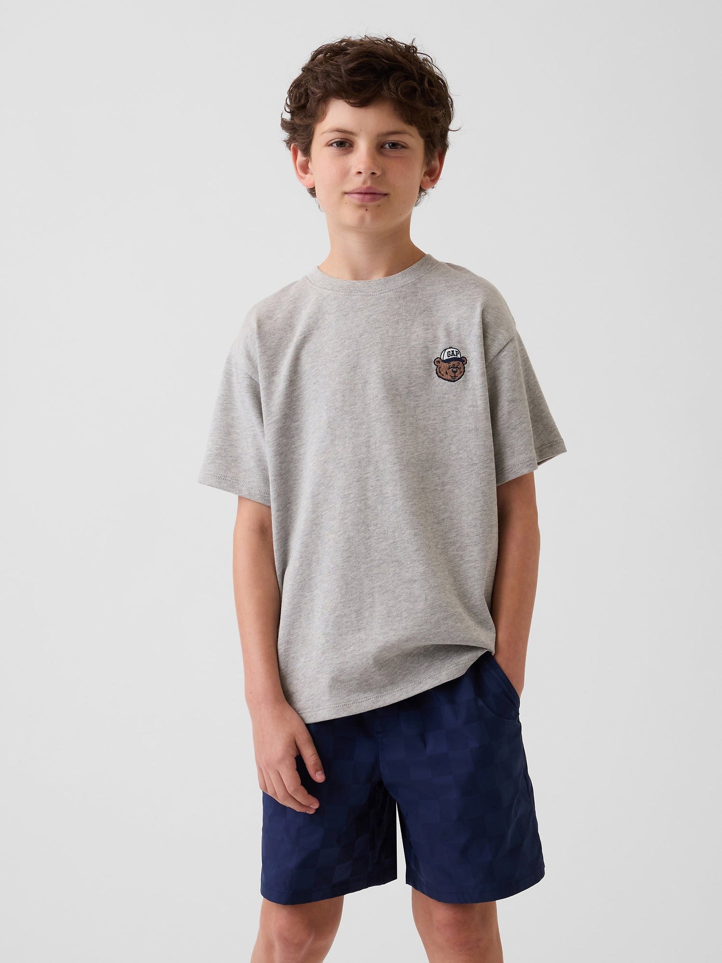 Gri Heavyweight Relaxed Gap Logo T-shirt