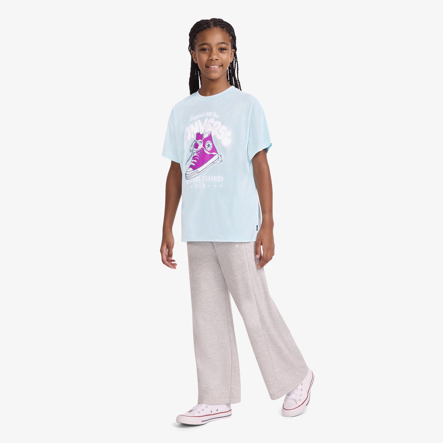 Converse Regular Fit Çocuk Beyaz T-shirt