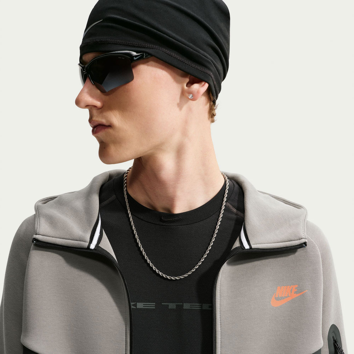 Nike Tech Fleece Full Zip Erkek Yeşil Sweatshirt