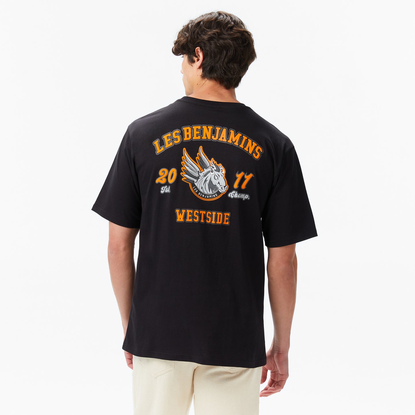 Les Benjamins Erkek Siyah T-shirt