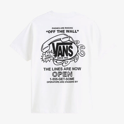 Vans Hot Lines Erkek Beyaz T-shirt