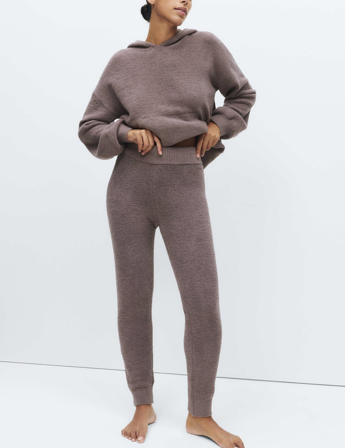 Cosy Bouclé Örgü Rahat Tayt