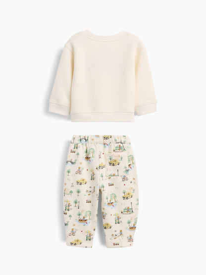 Krem Baby Vintagesoft Brannan Bear Sweat Set