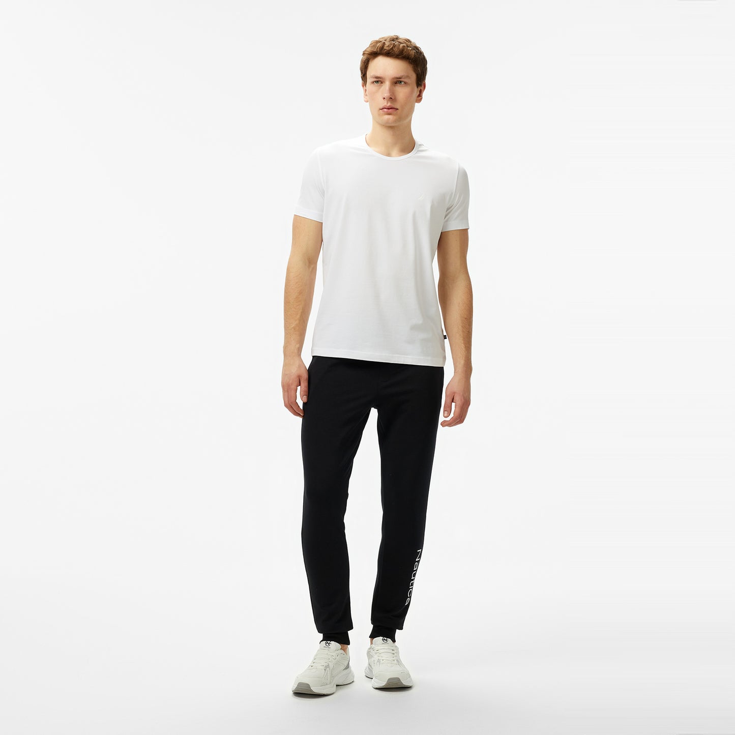 Nautica Erkek Beyaz Regular Fit T-shirt