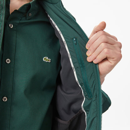 Lacoste Erkek Dik Yaka Koyu Yeşil Yelek