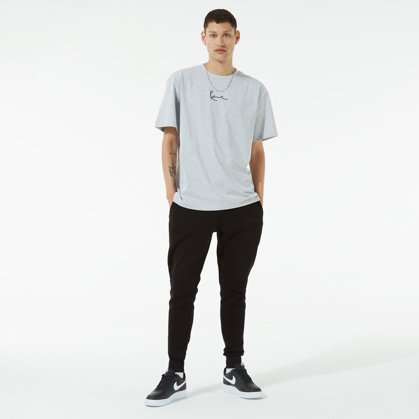 Karl Kani Small Signature Erkek Gri T-shirt